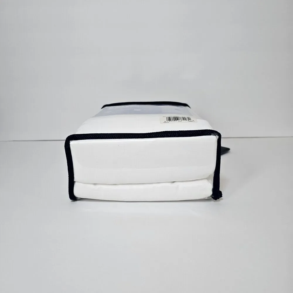 Serta Perfect Sleeper Cool & Clean  Full Sheet Set 4 pc Wide Boxer Hem White New - Picture 6 of 6